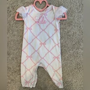 TBBC 6-12 month romper “Lila”